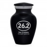 Marathon 26.2 Running Keepsake Urn - Jet Black