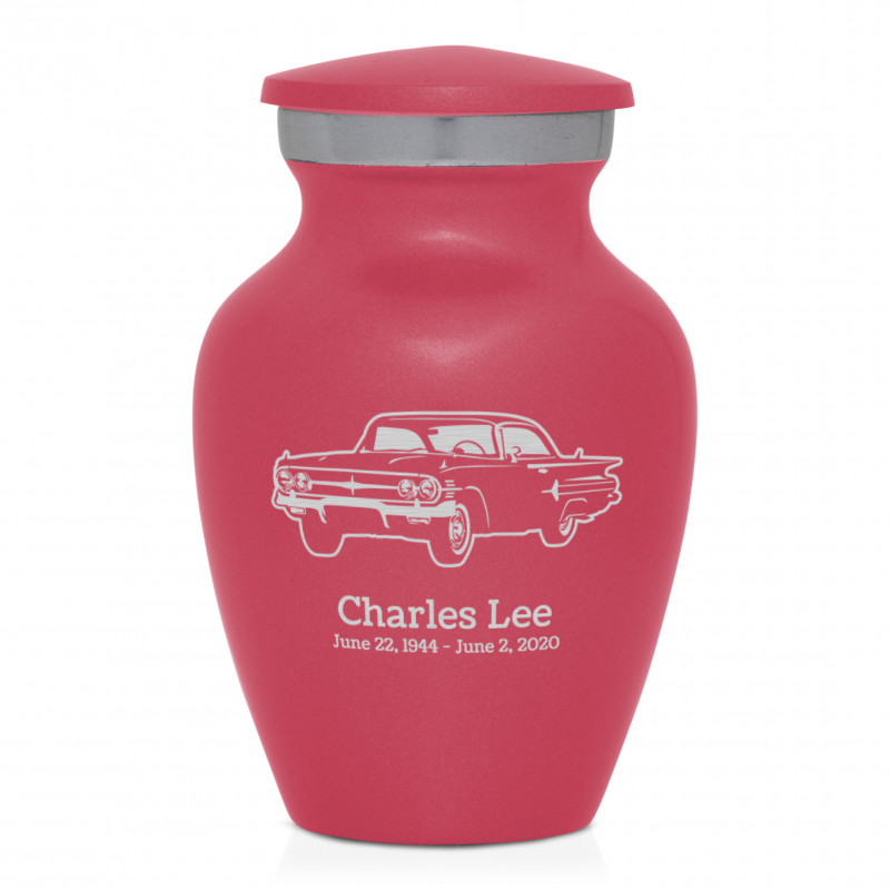 Classic Car III Keepsake Urn - Rose Pink