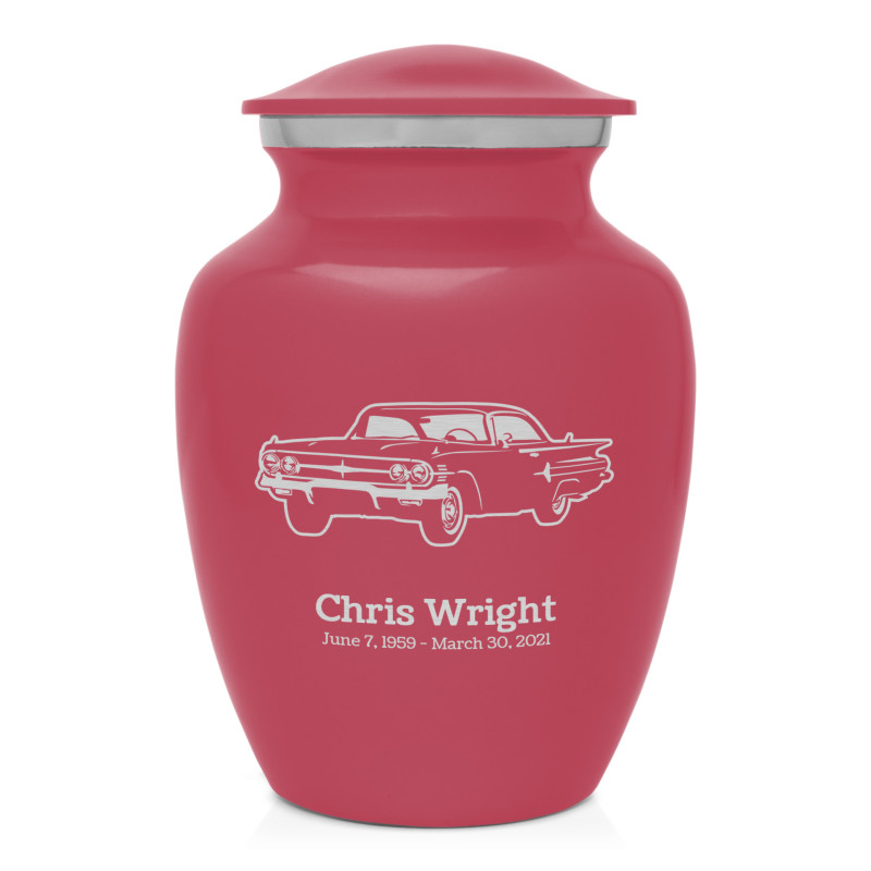 Classic Car III Sharing Urn - Rose Pink