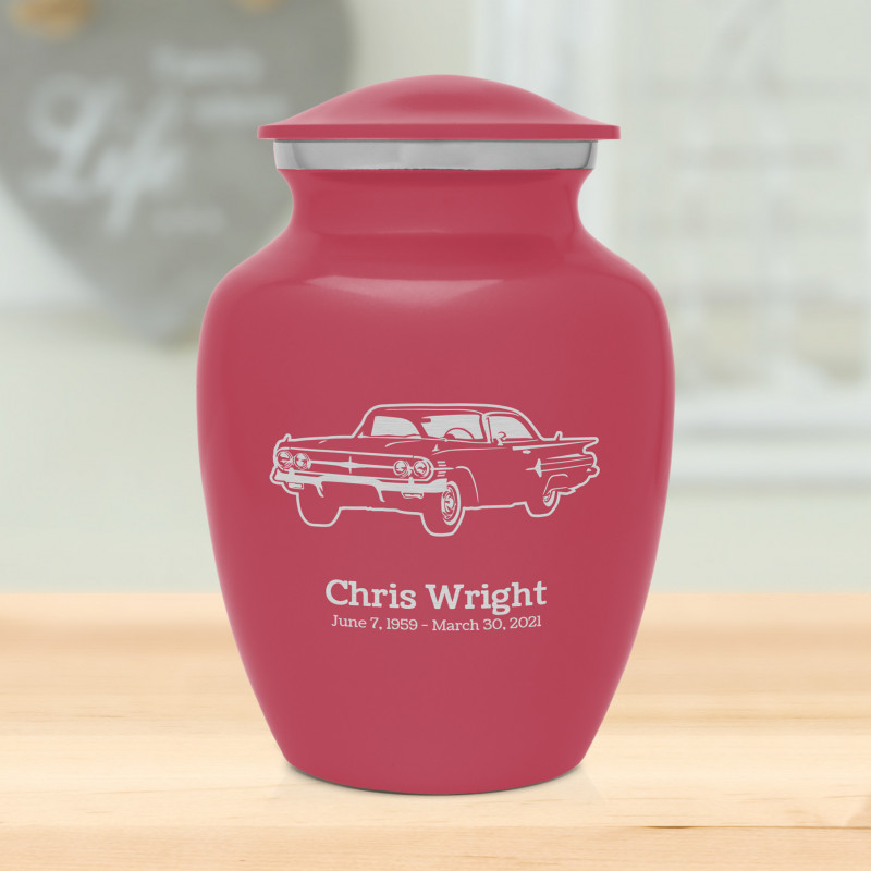 Classic Car III Sharing Urn - Rose Pink