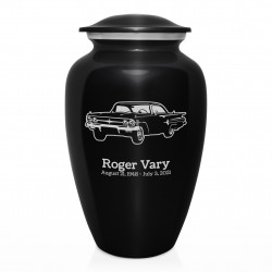 Classic Car III Cremation Urn - Jet Black