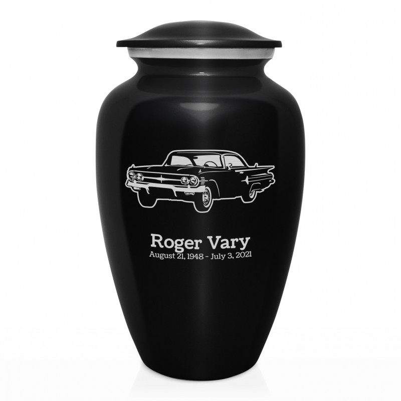 Classic Car III Cremation Urn - Jet Black