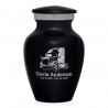 Semi II Keepsake Urn - Jet Black