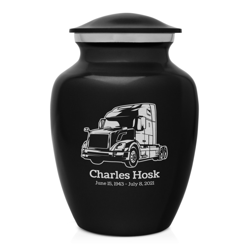 Semi II Sharing Urn - Jet Black