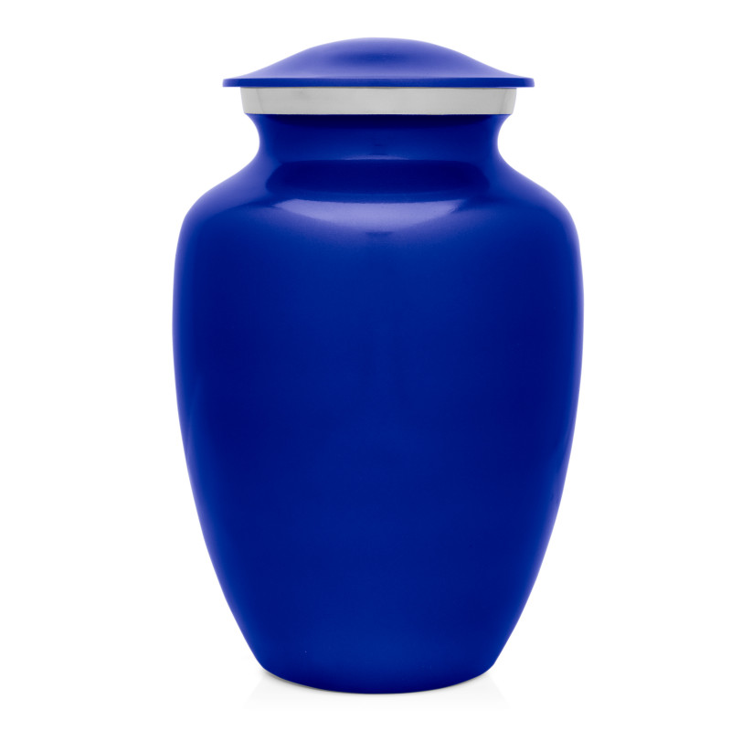 Large Pawprints Pet Cremation Urn - Midnight Blue