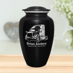 Semi II Cremation Urn - Jet Black