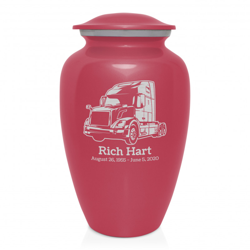 Semi II Cremation Urn - Rose Pink