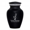 Marijuana Bong Keepsake Urn - Jet Black