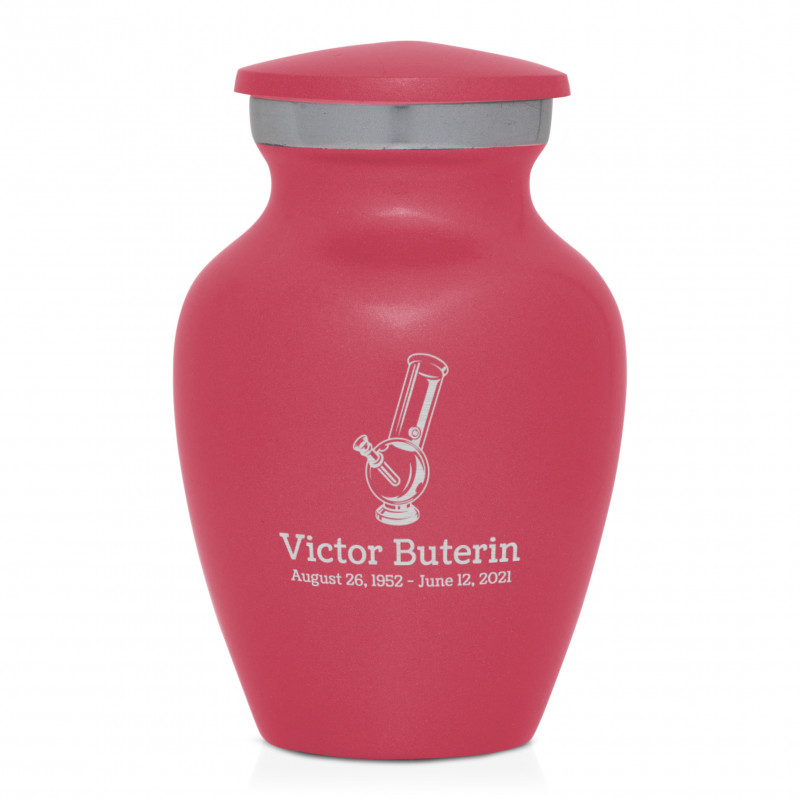 Marijuana Bong Keepsake Urn - Rose Pink
