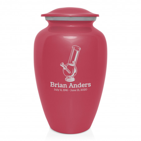 Marijuana Bong Cremation Urn - Rose Pink