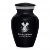 Marijuana Holding Hands Keepsake Urn - Jet Black