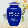 Large Infinite Love Pet Cremation Urn - Midnight Blue