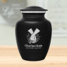 Marijuana Holding Hands Sharing Urn - Jet Black