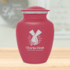 Marijuana Holding Hands Sharing Urn - Rose Pink