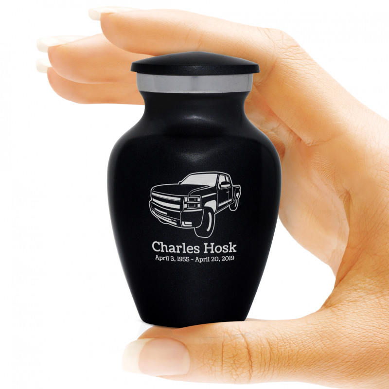 Truck I Keepsake Urn - Jet Black