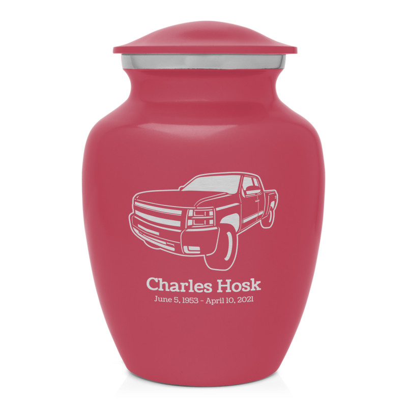 Truck I Sharing Urn - Rose Pink