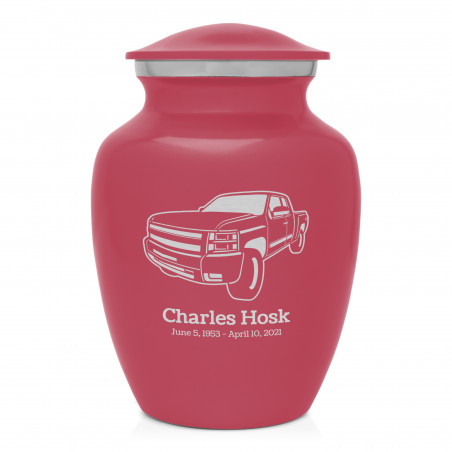 Truck I Sharing Urn - Rose Pink