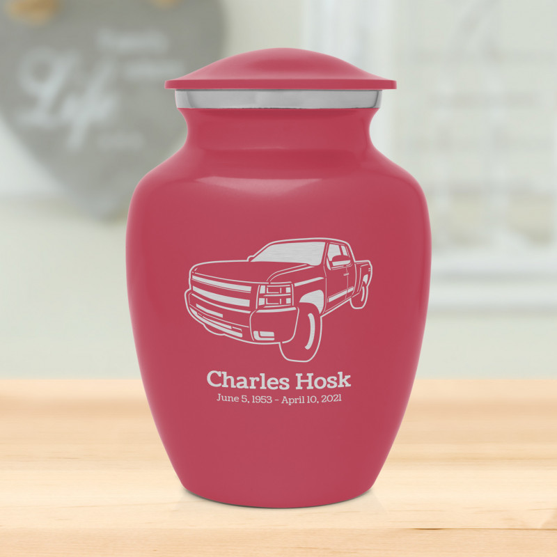 Truck I Sharing Urn - Rose Pink