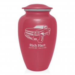 Truck I Cremation Urn - Rose Pink