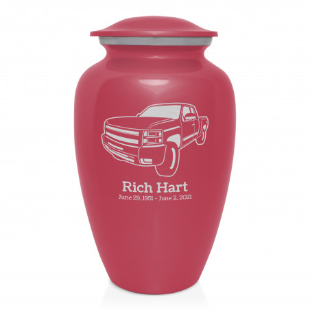 Truck I Cremation Urn - Rose Pink