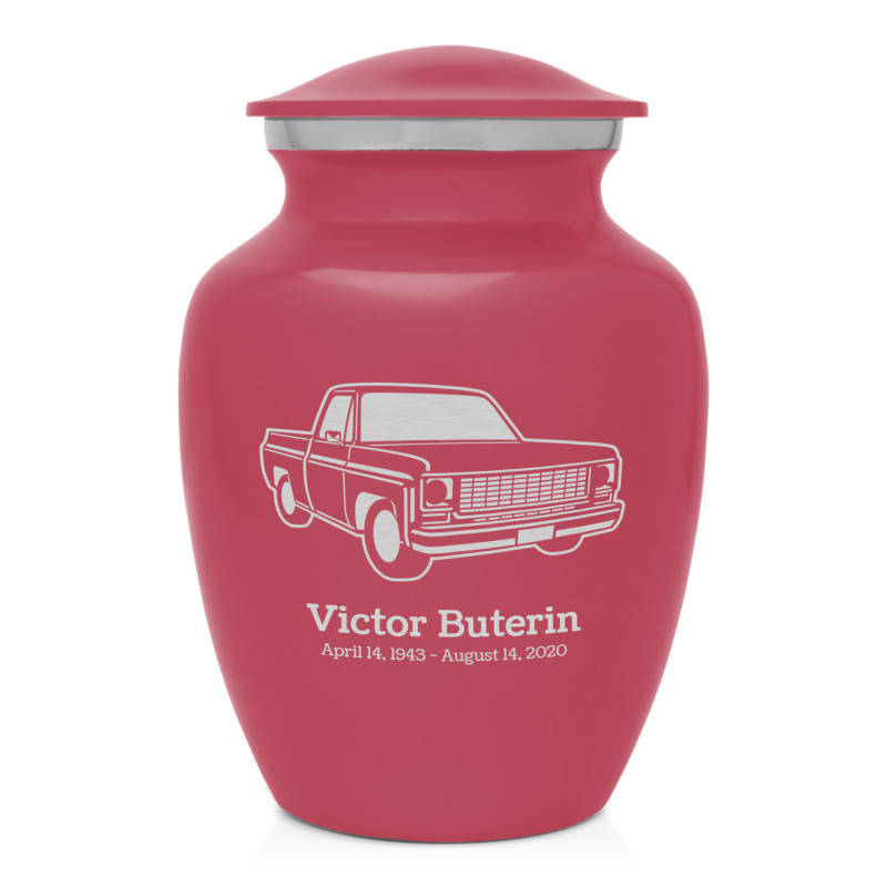 Truck II Sharing Urn - Rose Pink