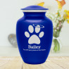 Large Angel Paw Pet Cremation Urn - Midnight Blue