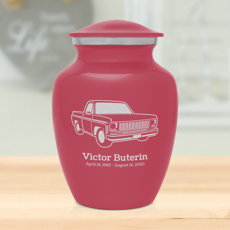 Truck II Sharing Urn - Rose Pink