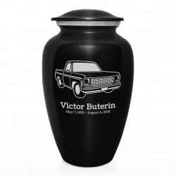 Truck II Cremation Urn - Jet Black