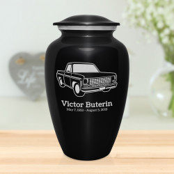 Truck II Cremation Urn - Jet Black
