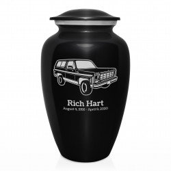 SUV Cremation Urn - Jet Black