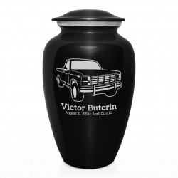Truck IV Cremation Urn - Jet Black