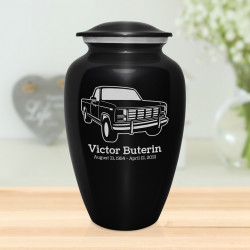 Truck IV Cremation Urn - Jet Black