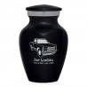 Truck V Keepsake Urn - Jet Black