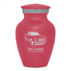 Truck V Keepsake Urn - Rose Pink