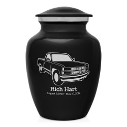Truck V Sharing Urn - Jet Black