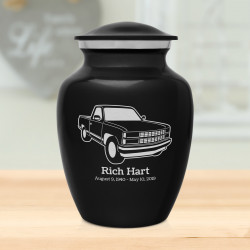 Truck V Sharing Urn - Jet Black