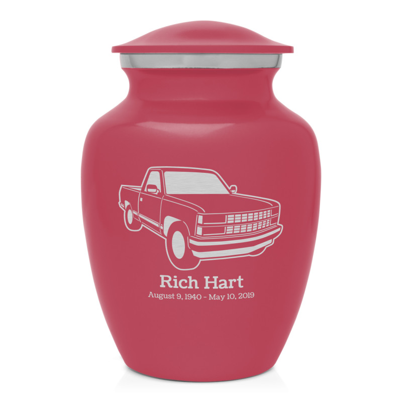 Truck V Sharing Urn - Rose Pink