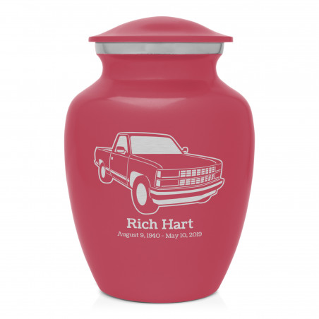 Truck V Sharing Urn - Rose Pink