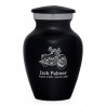 Motorcycle II Keepsake Urn - Jet Black