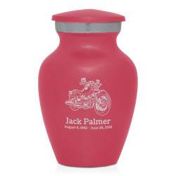Motorcycle II Keepsake Urn - Rose Pink