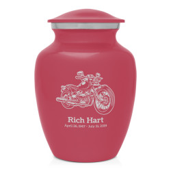 Motorcycle II Sharing Urn - Rose Pink