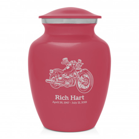 Motorcycle II Sharing Urn - Rose Pink