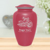 Motorcycle II Cremation Urn - Rose Pink