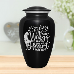 Going Home Cremation Urn - Jet Black