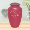 My Brother Walks With Me Cremation Urn - Rose Pink
