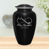 My Daughter Walks With Me Cremation Urn - Jet Black