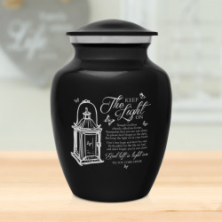 Keep the Light On Sharing Urn - Jet Black