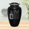 Keep the Light On Cremation Urn - Jet Black