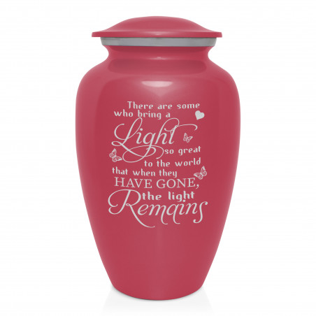 Light Remains Cremation Urn - Rose Pink