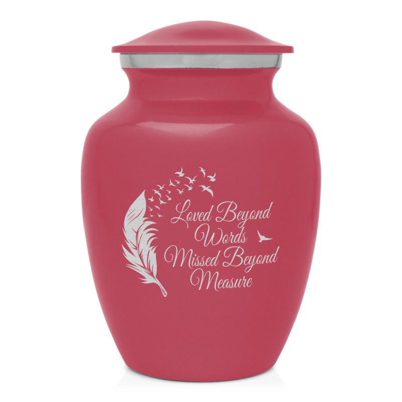 Loved Beyond Words Sharing Urn - Rose Pink